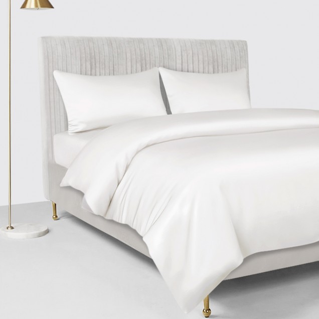Cheap White 22 Momme Mulberry Silk Duvet Cover Cheap White 22 Momme Mulberry Silk Duvet Cover