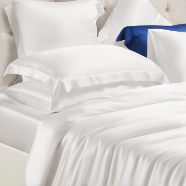 Cheap White 22 Momme Mulberry Silk Duvet Cover Cheap White 22 Momme Mulberry Silk Duvet Cover
