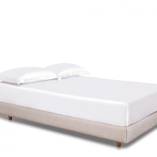 Cheap White 22 Momme Mulberry Silk Fitted Sheet Cheap White 22 Momme Mulberry Silk Fitted Sheet