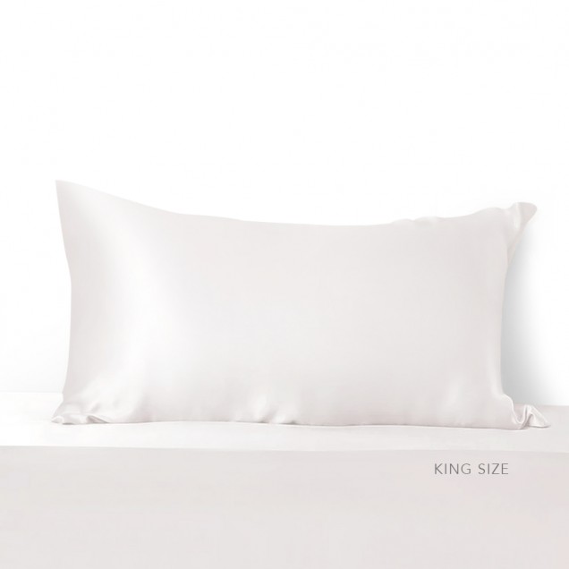 Cheap White 22 Momme Mulberry Silk Pillowcase with Hidden Zipper Cheap White 22 Momme Mulberry Silk Pillowcase with Hidden Zipper