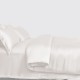 Cheap White 3 PCS 22 Momme Mulberry Silk Duvet Cover Set Cheap White 3 PCS 22 Momme Mulberry Silk Duvet Cover Set